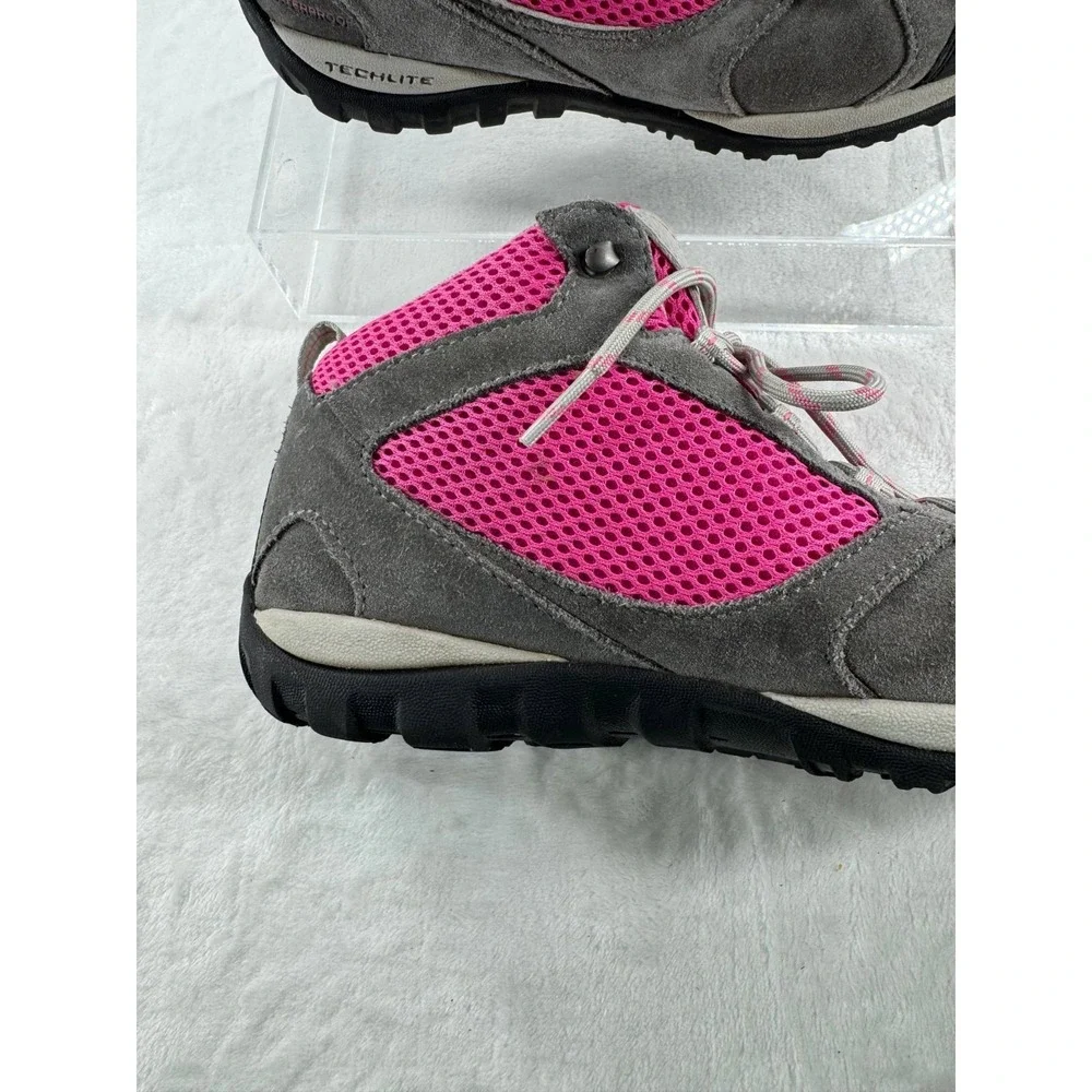 Columbia Access Point Hiking Boots Womens 5 Pink Multi Waterproof Techlite Shoes